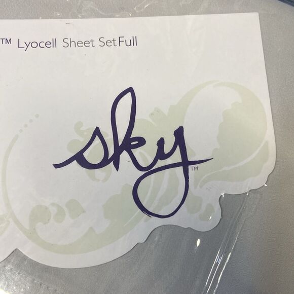 Sky Cotton & Tencel® Lyocell Sheet Set, Full - 100% - Picture 3 of 3
